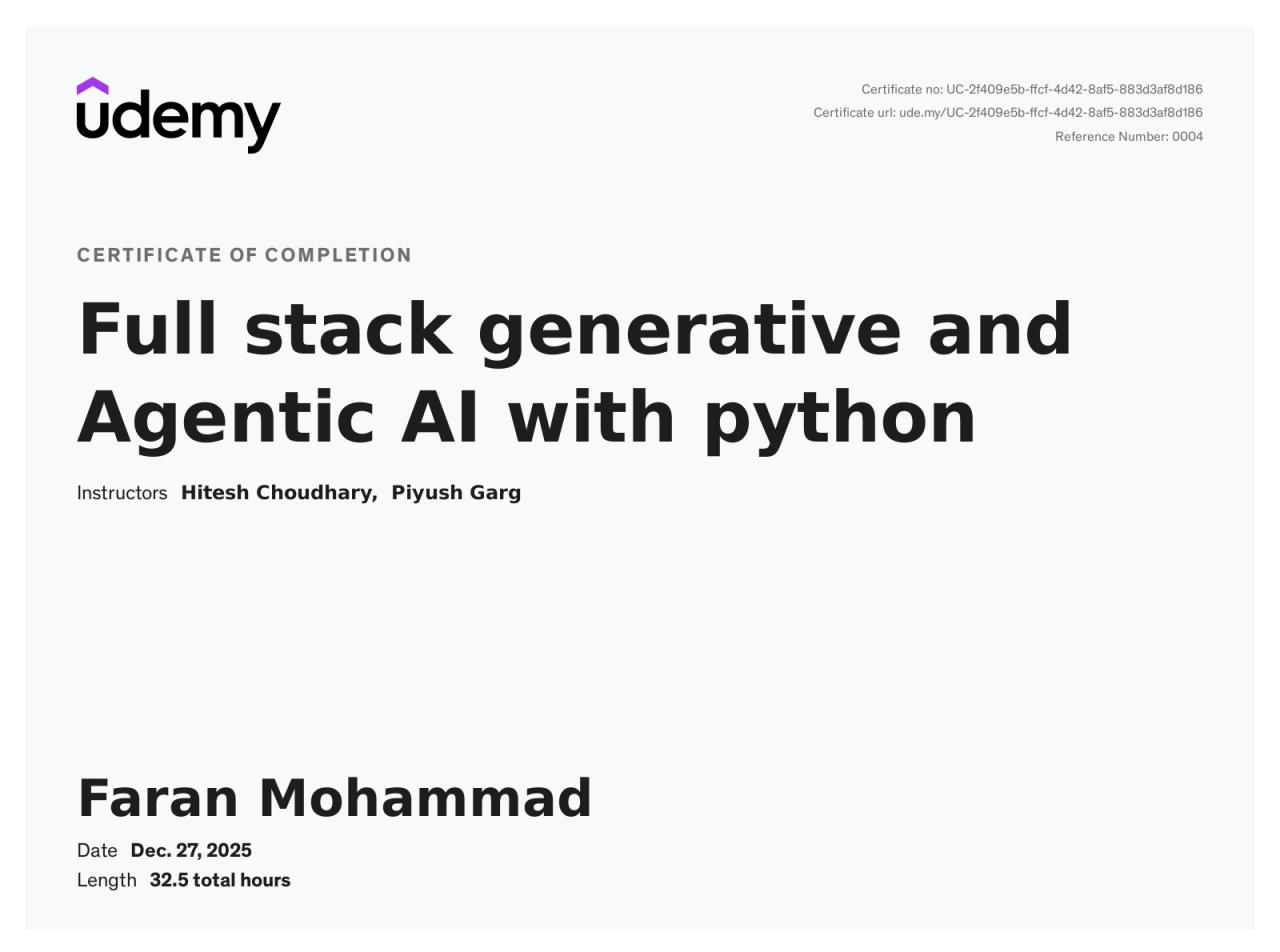 Fullstack GenAI